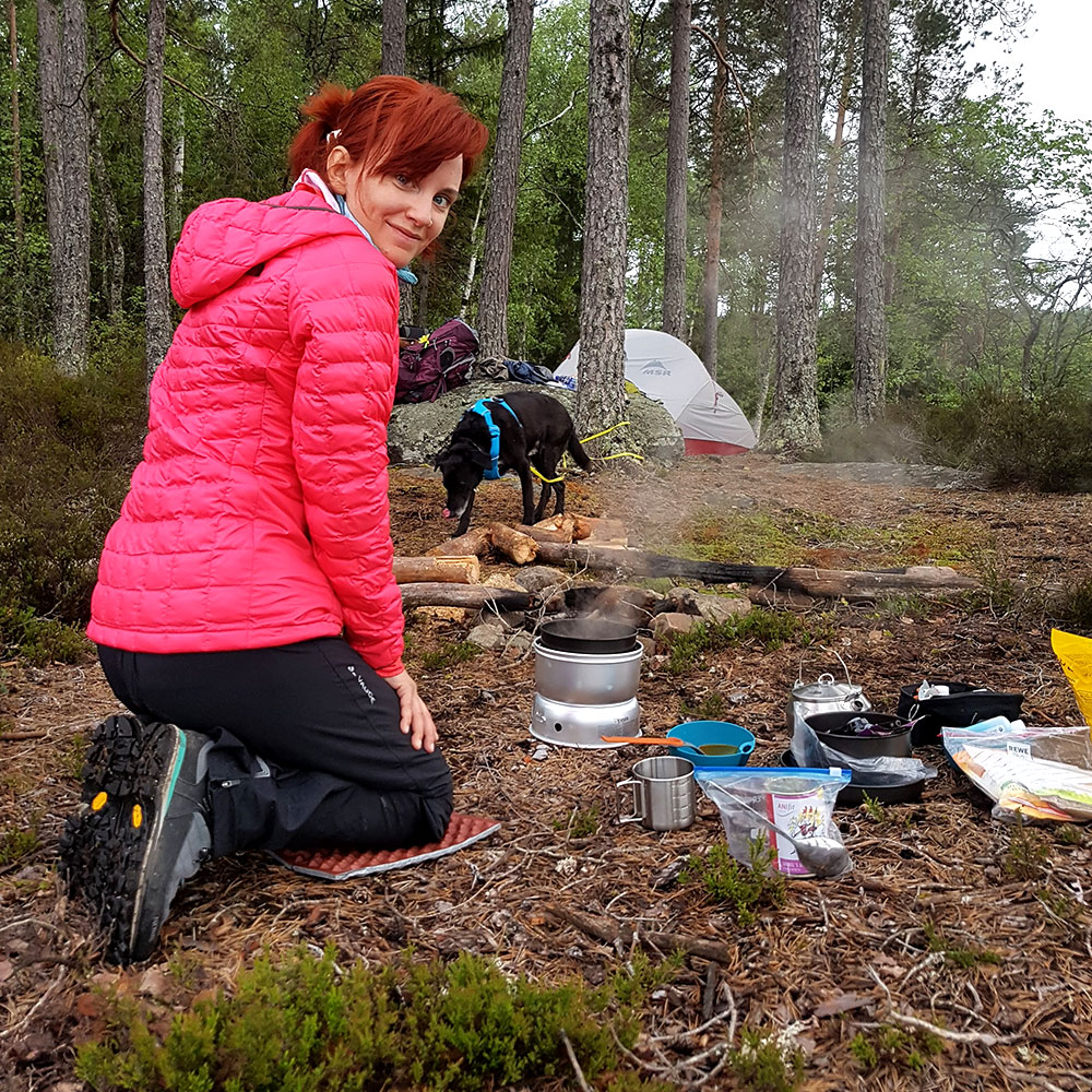 Outdoorkochen in der freien Natur